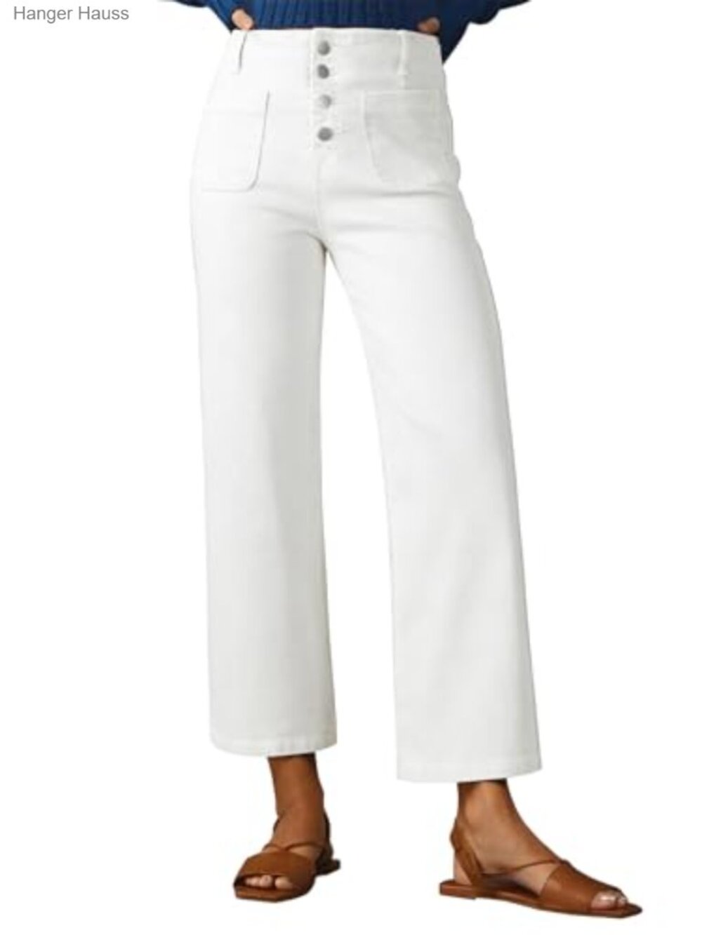 Wide Leg High Waisted Jeans Baggy Loose Fit Casual Denim Pants